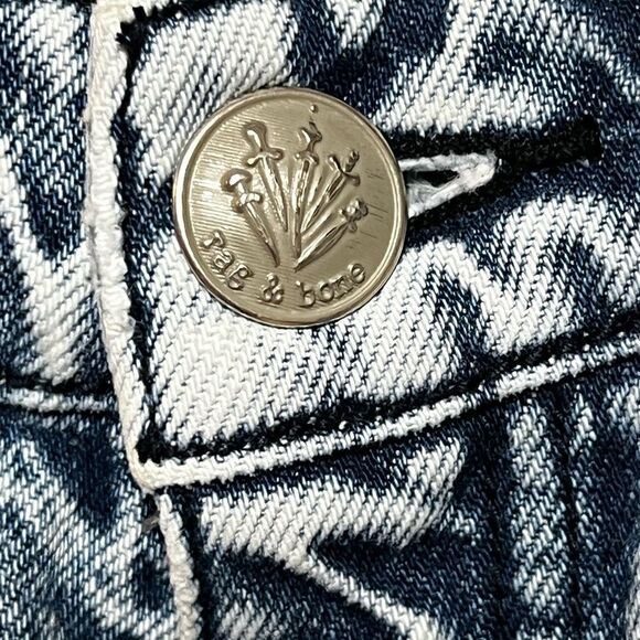 NWOT rag & bone Alex High-Rise Acid Wash Straight Jeans Womens Sz 25 - Picture 12 of 12